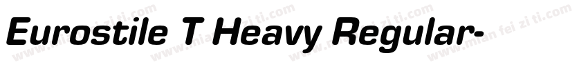 Eurostile T Heavy Regular字体转换